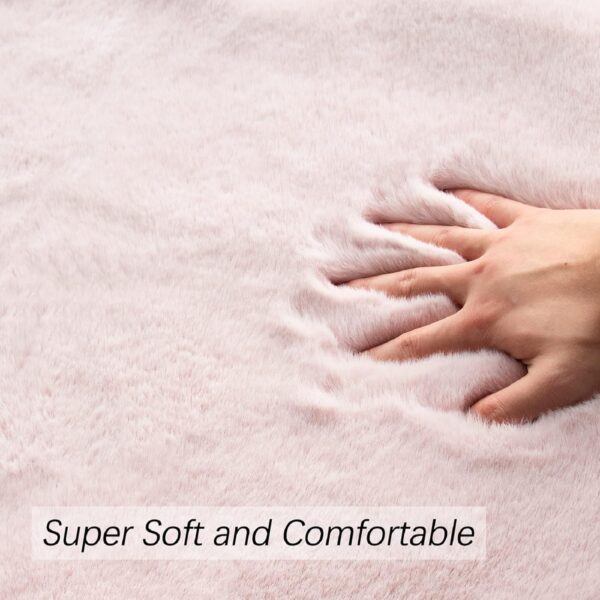 Pink Round Rugs for Girls Bedroom