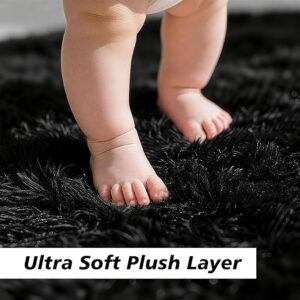 Non-Slip Shag Rug for Kids Room | Soft Fluffy Area Rug for Modern Homes - Image 2
