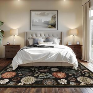 Rectangular Floral Washable Rugs for Stylish Modern Homes - Image 4