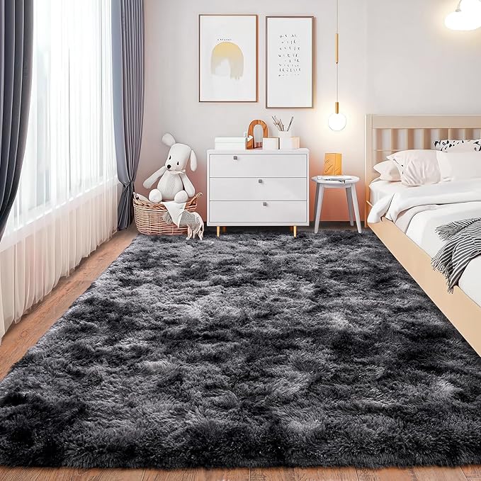 black gray shaggy area rug, fluffy rug for living room, soft nursery area rug, fuzzy plush rug, non slip shag rug, fluffy area rug 8x10, black gray tie dye rug, plush nursery carpet, shaggy rug for bedroom, modern fluffy rug, cozy living room carpet, soft shag rug for girls room, nursery room rug, large shaggy area rug, modern home decor rug, fuzzy carpet for apartment, soft indoor rug, non slip area rug, luxury shag carpet, stylish fluffy rug, cozy bedroom rug, modern nursery decor, plush area carpet, washable fluffy rug