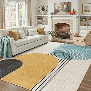abstract washable area rug, washable area rug, abstract living room rug, modern area rug, anti skid rug, non shedding carpet, soft indoor rug, washable living room rug, abstract bedroom rug, modern home decor rug, black grey gold rug, luxury abstract carpet, soft low pile rug, stylish area rug, contemporary rug, washable carpet for home, modern apartment rug, cozy indoor carpet, elegant area rug, modern floor rug