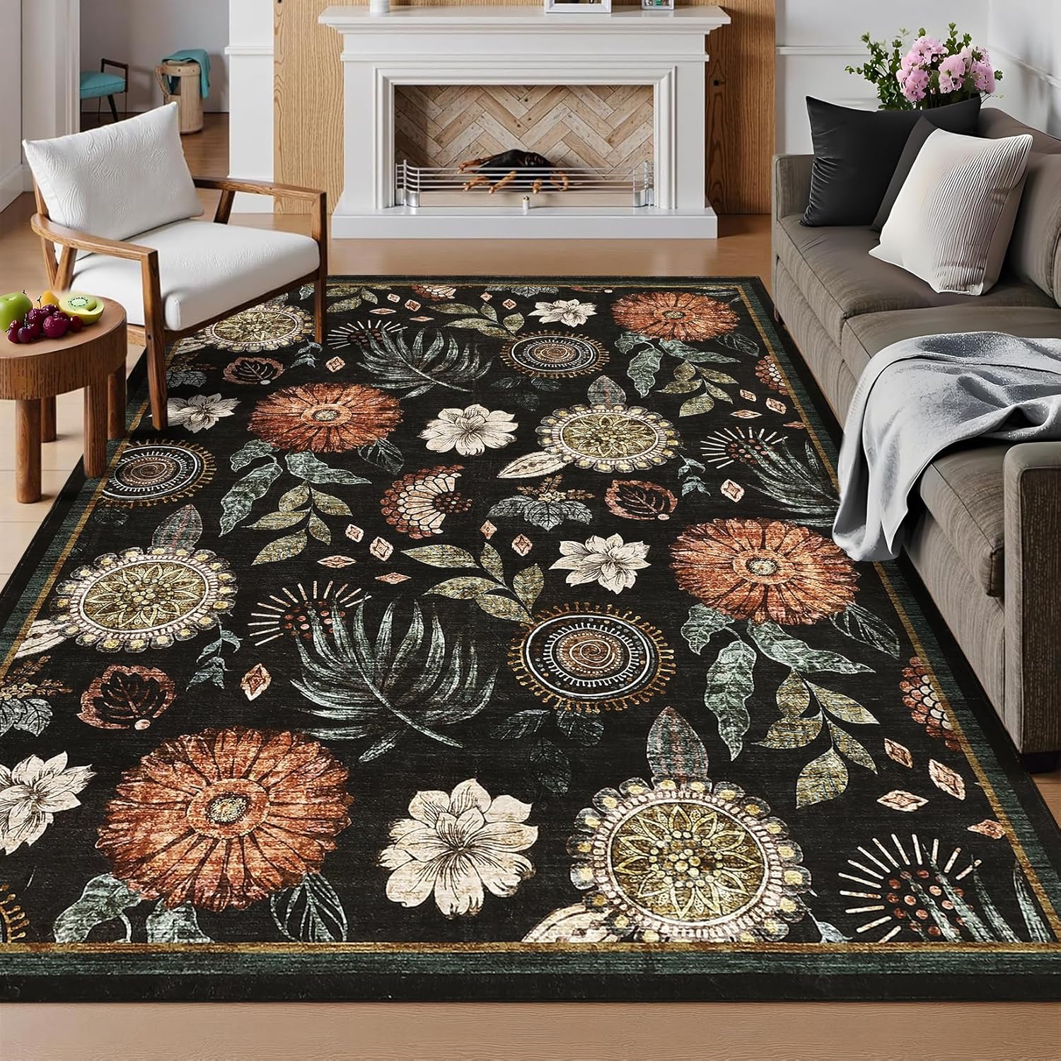 rectangular floral washable rugs, washable floral area rugs, modern floral rugs, rectangular area rugs, soft floral carpets, machine washable rugs, vintage floral rugs, low pile floral rug, non slip washable rug, family friendly area rugs, decorative floral living room rug, floral bedroom rug, washable indoor carpet, cozy floral rug, modern washable carpet, elegant floral area rug, farmhouse floral rug, soft living room carpet, washable modern rug, decorative indoor rug