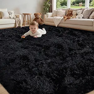 Black and White Rug for Living Room | Modern Area Rugs for Stylish Homes