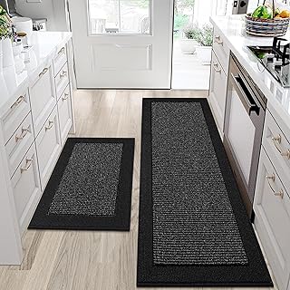 Machine Washable Rugs for Kitchen | Non-Slip Easy Clean Kitchen Rugs