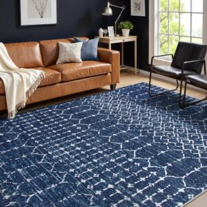 Moroccan blue rugs for living room, blue Moroccan area rug, Moroccan style living room rug, navy blue area rug, boho living room rug, geometric area rugs, modern Moroccan rug, large blue living room rug, washable Moroccan rug, distressed blue rug, traditional Moroccan carpet, Moroccan floor rug, blue indoor carpet, decorative area rug, living room decor rug, cozy Moroccan rug, navy blue carpet, modern living room rug, farmhouse Moroccan rug, boho area rug