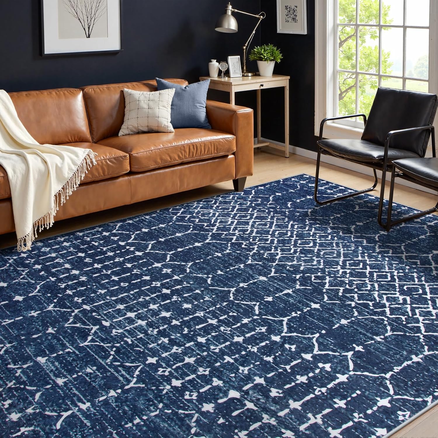 Moroccan blue rugs for living room, blue Moroccan area rug, Moroccan style living room rug, navy blue area rug, boho living room rug, geometric area rugs, modern Moroccan rug, large blue living room rug, washable Moroccan rug, distressed blue rug, traditional Moroccan carpet, Moroccan floor rug, blue indoor carpet, decorative area rug, living room decor rug, cozy Moroccan rug, navy blue carpet, modern living room rug, farmhouse Moroccan rug, boho area rug