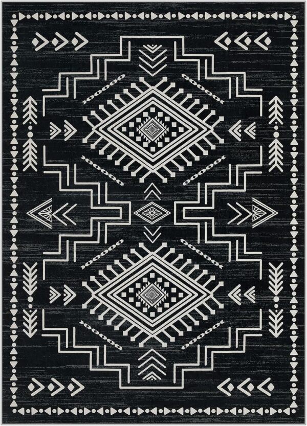 black and white rugs for living room, modern black and white rugs, geometric area rugs, farmhouse living room rug, abstract black and white carpet, large living room area rug, washable black and white rug, contemporary area rugs, non slip living room rug, monochrome area rug, decorative indoor carpet, modern living room rug, geometric carpet, farmhouse area rug, washable living room rug, indoor area rug, stylish living room decor, neutral area rug, cozy living room carpet, decorative rug