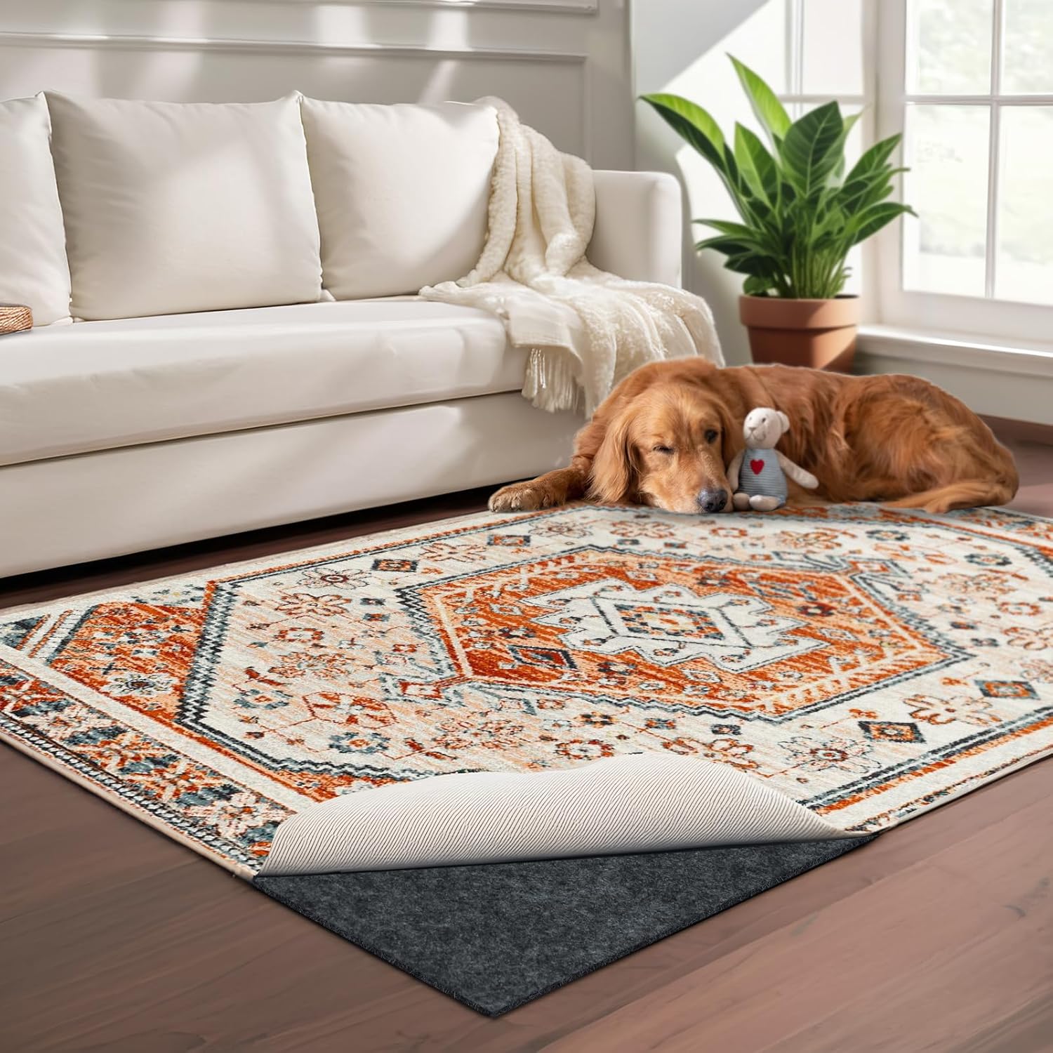 waterproof rug pads for hardwood floors, best non slip waterproof rug pad for hardwood floors, waterproof rug pad for living room area rugs, waterproof rug pad for dining room rugs, waterproof rug pad for homes with pets, waterproof rug pads for high traffic areas, 8x10 waterproof rug pad, 9x12 rug pad for hardwood floors, runner rug pad waterproof, non slip rug pad, rug pad for wood floors, moisture resistant rug pad, floor protection rug pad, area rug accessories, hardwood floor protection