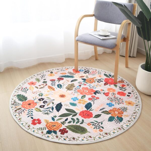 Small Round Washable Rug for College Dorm, washable round rugs for student dorm rooms, non slip round rug for dorm room floors, low pile area rug for small living spaces, cozy round rug for study corner and reading nook, pet friendly washable rugs for student apartments, dorm room rugs, small circle rug, washable area rug, dorm room decor ideas, round bedroom rug, apartment area rugs, soft round rugs, modern dorm decor, student room accessories