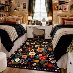 Bohemian rugs for small living rooms with neutral modern decor