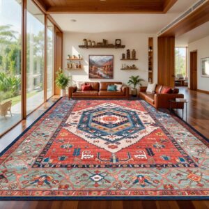 9x12 bohemian area rugs for living room, large boho rugs for open concept living rooms, washable 9x12 bohemian rugs for busy homes, non slip large boho area rugs for hardwood floors, vintage inspired bohemian rugs for living room, neutral boho rugs for modern living rooms, oversized boho rugs, bohemian living room rug, 9x12 area rug, machine washable boho rug, Moroccan style rugs, tribal area rugs, farmhouse boho decor, modern bohemian home decor, large living room rugs